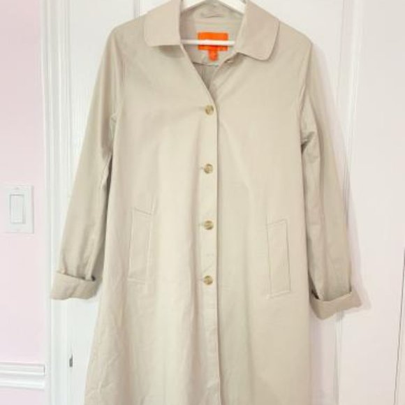 Long beige trench coat - Picture 1 of 3